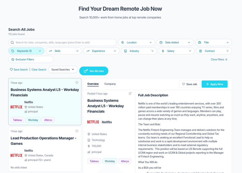 Djoby Job Feed Interface
